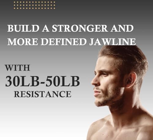 Jawline Exerciser for Men and Women, Jaw Exerciser, Jawline Trainer, 3 Resistance Levels, Face Slimmer, Silicone Face and Neck Exerciser, Double Chin Reducer Eliminator
