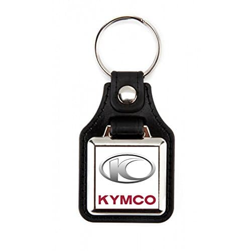 Keyring kymco| Keyring Motos | Accessories Kymco |llavero Elegant motos| Keychain leatherette Square Motorcycle Brand Kymco red/white (1 unit)