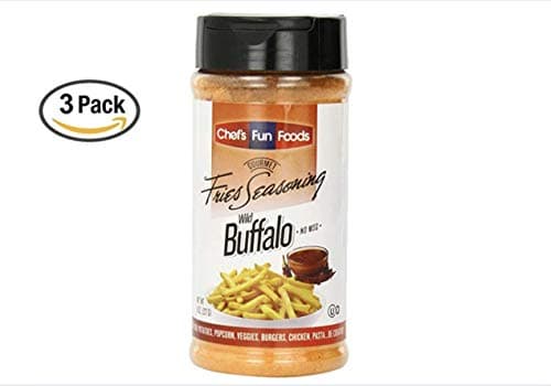 Gourmet Fries Seasonings Bottle, Wild Buffalo, 8 Ounce (8 Ounce (3 Pack))
