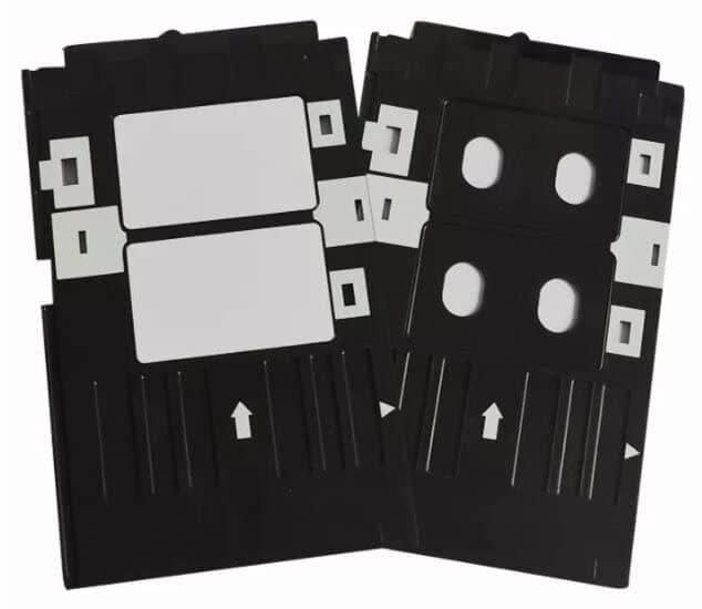 PVC Tray for ID Card Printing Used with Epson L800, L805, L810, L850, R280, R290, T50, T60, P50, P60 Printers - Black Color (2 Pcs)