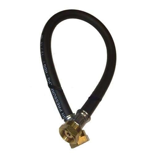 60" 1.5m Butane Propane LPG Gas Pigtail W20 Nut x W20 Nut