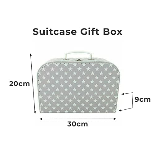 New Baby Hampers Gift Set New Baby Giftd Boy Unique Suitcase Memory Box Cute Soft Newborn Baby Gifts Boy Congratulations Milestone Blue Bunny Comforter Blanket