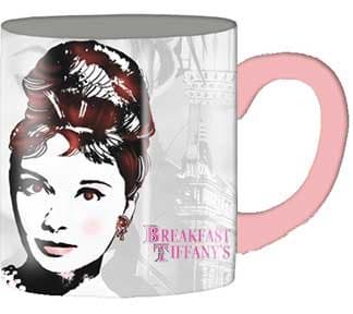 Silver Buffalo XX6632 Radio Days Breakfast at Tiffany's Ceramic Mug, 14 Ounces, Multicolored
