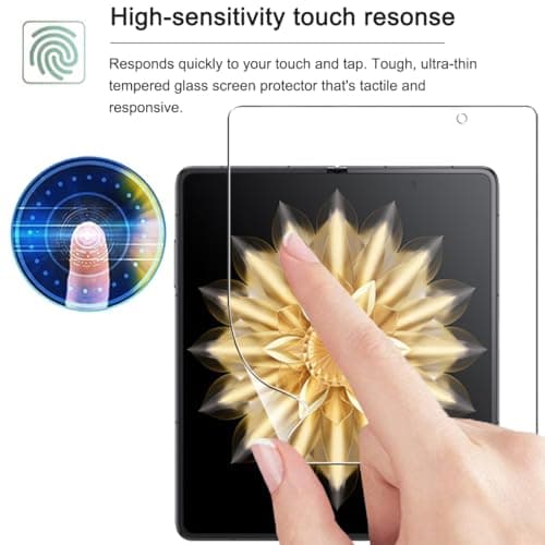 2 Pack(Film Front+Back Screen) Elastic Skin Screen Protector for Honor Magic V2/Magic V3, Soft TPU Full Coverage HD Clear Anti-Scratch No Bubbles Self-Healing with Installation Tool