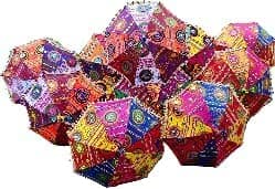 The Decor Affair Indian Decoration Umbrellas Traditional Mehndi Decor Umbrella Party decor Parasol,Mehndi Decor,Wedding Decorative (5 Pcs)