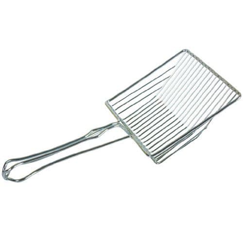 Almost Invisible Speed Scoop - Light, Stainless Steel, Sift Free Wire Cat Litter Scoop