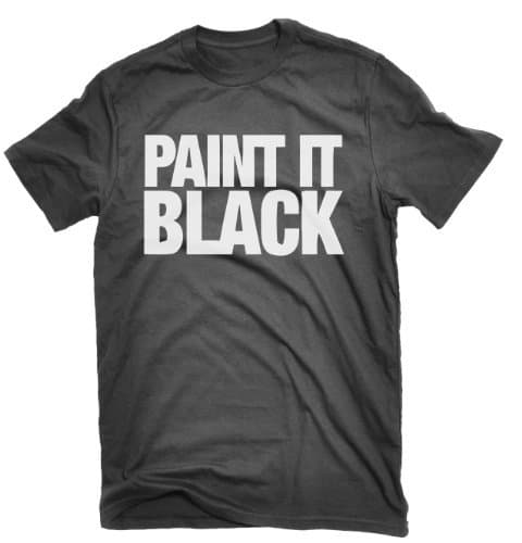 Dicky Ticker Men's Rolling Stones T-Shirt Paint It Black