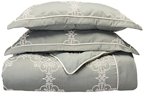 MADISON PARK SIGNATURE Newhaven Queen Size Bed Comforter Set Bed in A Bag - Turquoise, Jacquard with Medallion – 8 Pieces Bedding Sets – Ultra Soft Microfiber Bedroom Comforters