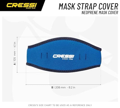 Cressi Strap Cover for Mask (Blue)
