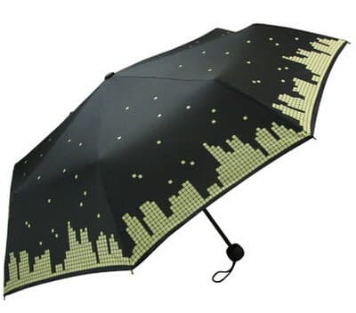 Petty Cabin Fei Nuo "Fashion City" Elegant Anti-UV Sun Umbrella Triple Folding UV Protected Parasol