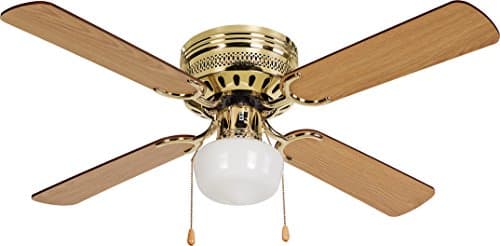 42" DC Brushless Motor Ceiling Fan with 4 Blades and Single Light Kit