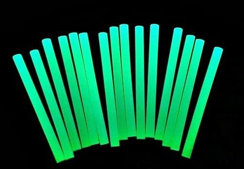 KCHEX Glue Gun Sticks Adhesives Halloween GLOW in the Dark Mini 5/16 (.25") Hot Melt Glue Sticks 4" Length Art Glues Pastes Craft Supplies 1 Lot 24Pcs