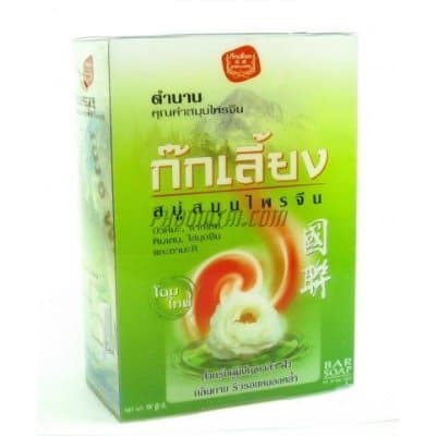 Best Soap Kok Liang Herbal Bar Soap Remove the Acne From Face, Back and Chest 90 G. X 6 Bars