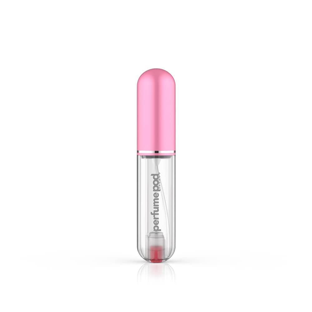 Perfume Pod Pure- Perfume Atomizer|Lightweight, Refillable and Portable Spray Bottle| Patented Genie-S Technology|Carry during Travel, to Gym and to Office| TSA approved |Capacity- 5 ml|Pink