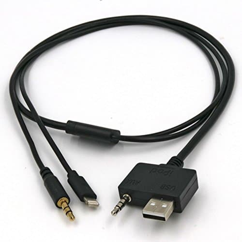 Drimfly Hyundai/Kia iPod iPhone Adapter Cable,for iPhone 5/5s/5c/SE/6/6S/6S - The USB/AUX Input