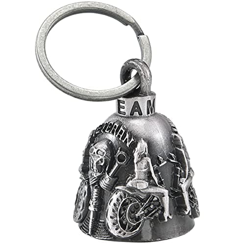Dream Apparel Motorcycle Bell Guardian Angel Drive Away Gremlin, Biker Bell for Men Women Rider Riding, Good Luck Gift