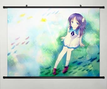 Home Decor Anime Nagi no Asukara Wall Scroll Poster Fabric Painting Hiradaira Chisaki 23.6 X 17.7 Inches -032
