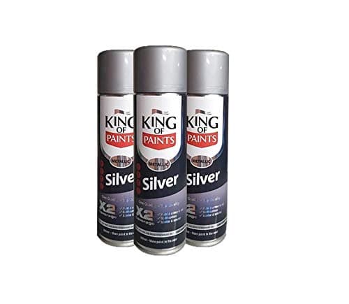 King of Paints Black Gloss Spray Aerosol Paint 500ml Cans x1