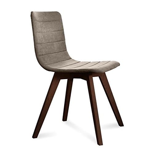 Flexa Dining Chair in Flirt Sand and Chocolate