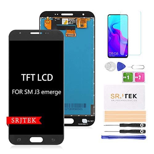 for Samsung Galaxy J3 SM-J327AZ Screen Replacement,SRJTEK LCD Display for Amp Prime 2 SM-J327AZ Express 327A Eclipse SM-J327VPP Emerge SM-J327P SM-J327T SM-J327R4 Touch Digitizer Glass Assembly Kits