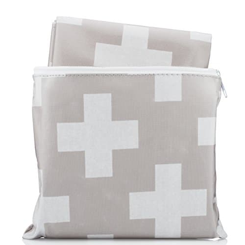 Splat Mat by Honeyed- Crosses- Modern Design Large Non-Toxic High Chair Floor Splash Mat