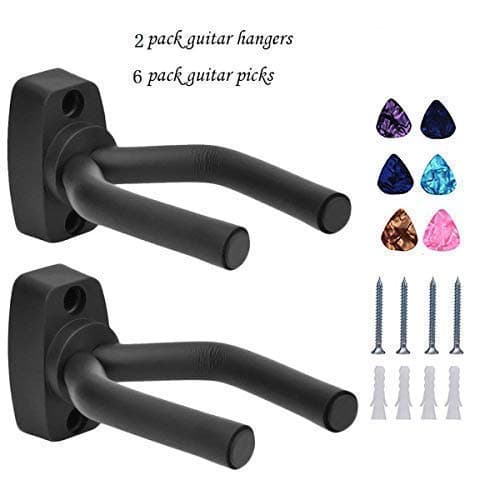 Guitar Stand,Guitar Accessories,Guitar Ukelele Bass Violin Banjo Mandolin Hangers Stands Mount for wall hooks 2Pack