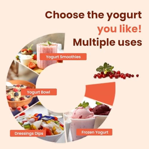 Yogurt Maker with Adjustable Time and Temperature Control,Automatic Digital Yoghurt Maker Machine with 9 glass Jars&1.6L Stainless Steel Inner Pot for Home Organic Yogurt,Natto and Rice Wine