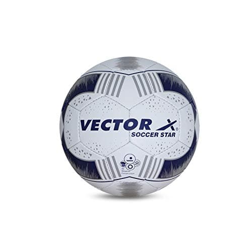 Soccer Star Hand Stitched Football | Training | Match | Sports | Playing | Practice | Indoor & Outdoor Ball | Durable & Water-Resistant Football for Practice | Size-5|