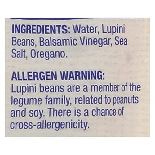 BRAMI Lupini Beans Snack, Balsamic & Oregano | 7g Plant Protein, 1g Net Carbs | Vegan, Vegetarian, Keto, Mediterranean Diet | 5.3 Ounce (8 Count)