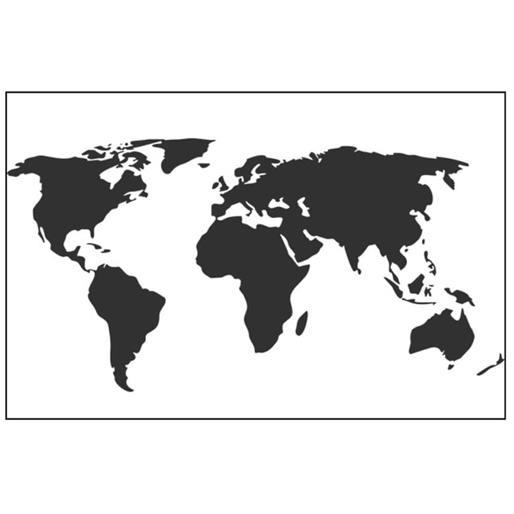 Hemobllo Removable World Map Wall Sticker - Map Decals for Bedroom, Living Room, Office - Stylish and Easy-to-Apply Home Decor