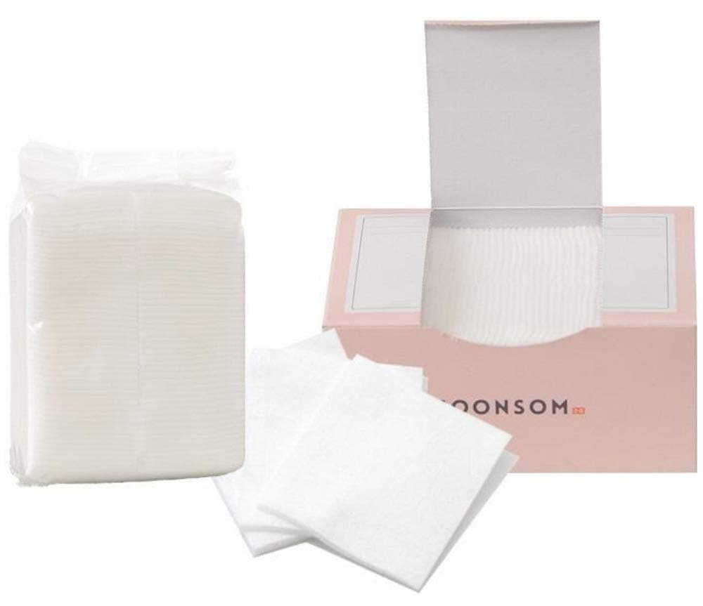 SoonSom Korea - Premium Water Jet Cotton Pads with Nonwoven cotton 100pc
