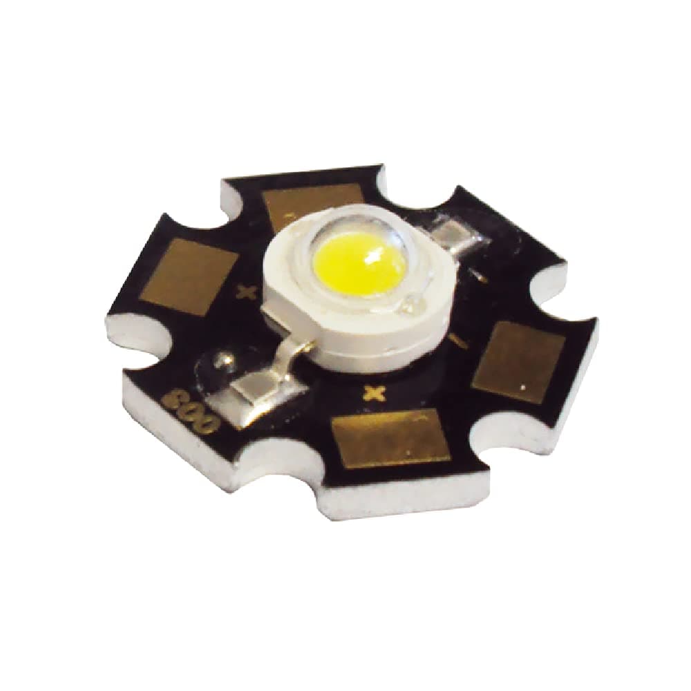 High Power LED 3W DC 2.4-3.8V Input / 700mA Output LED Chip Dimmable Led Light with Heatsink Aluminum Base Lamp Beads Ultra Bright Star Component Chip (Warm White (3000K), 1, Count)