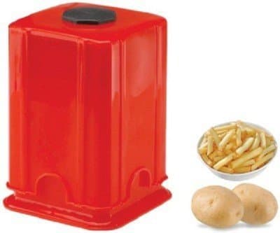 skyzone Plastic Potato Chipser French Fries Cutter (Red)