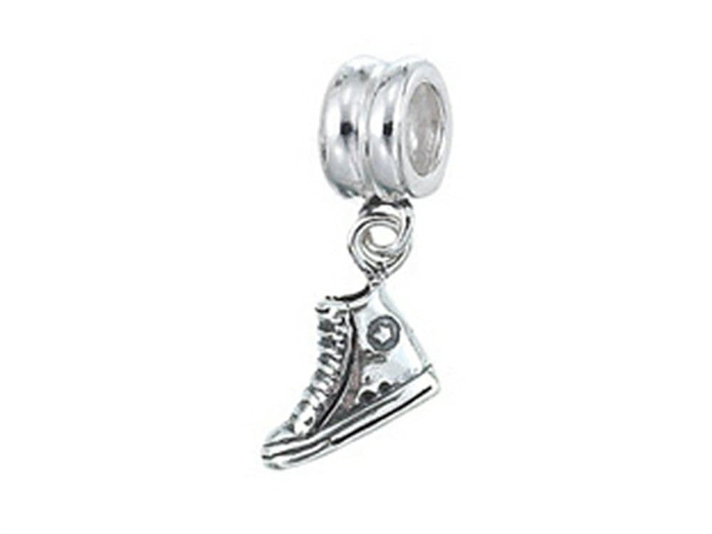 Zable Sterling Silver Dangle Sneaker Bead/Charm