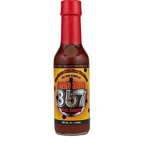 Mad Dog 357 Hot Sauce, Made with 3 Million Scoville Pepper Extract, 357,000 Scoville, 5 oz.
