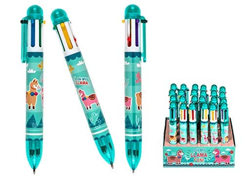 Llama Multi Colour Selector Pen - 6 Different Colours