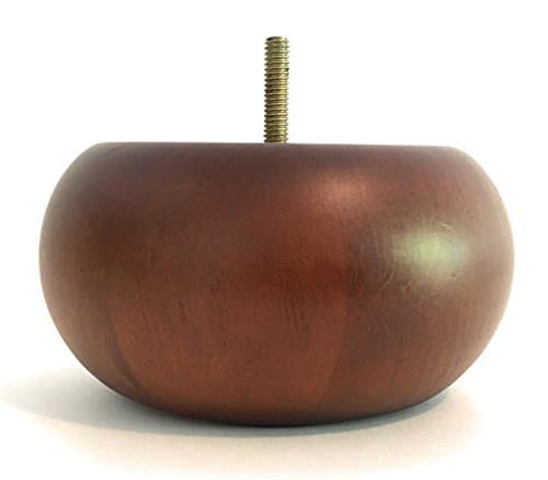 MoreMotion Furniture Legs (H- 2.5" W-5.5", Walnut)