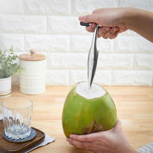 Clazkit Stainless Steel Coconut Opener Tool Coconut Drill Coconut Opener Machine Coconut Opener Knife Coconut Water Opener - (Pack - 1)