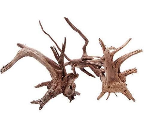 Petzlifeworld Aquarium Decorations Natural Branch Driftwood for Fish Tank Decoration 10-15CM (2 Pcs - Random Shape)