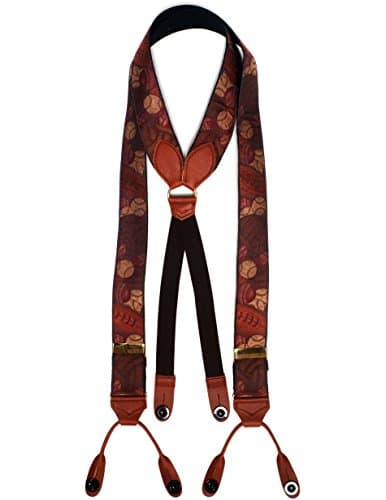 Albert Thurston Sports silk braces. Brown. One Size