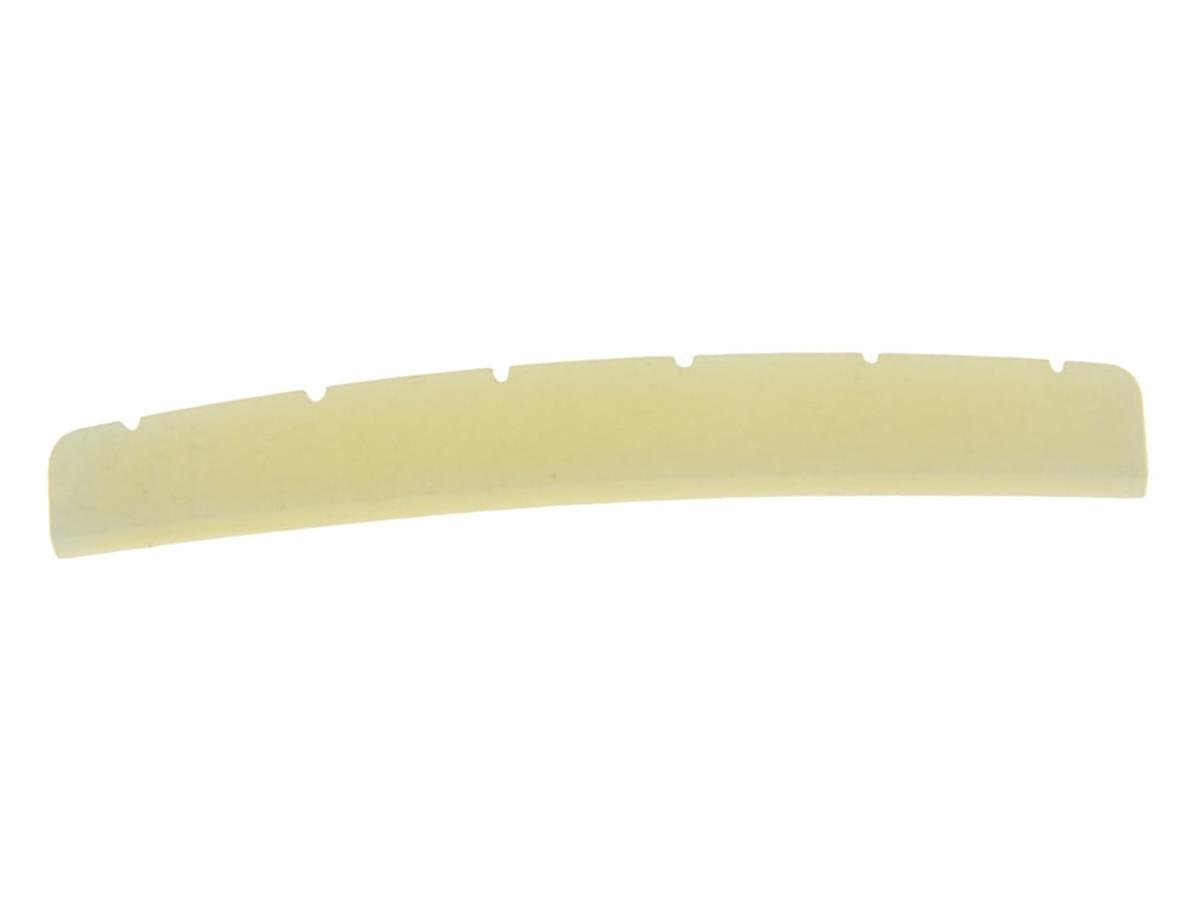 Curved 42mm Unbleached Pure Bone Nut Guitar Slotted Bone Nut for Strat/Tele 42x3.2mm