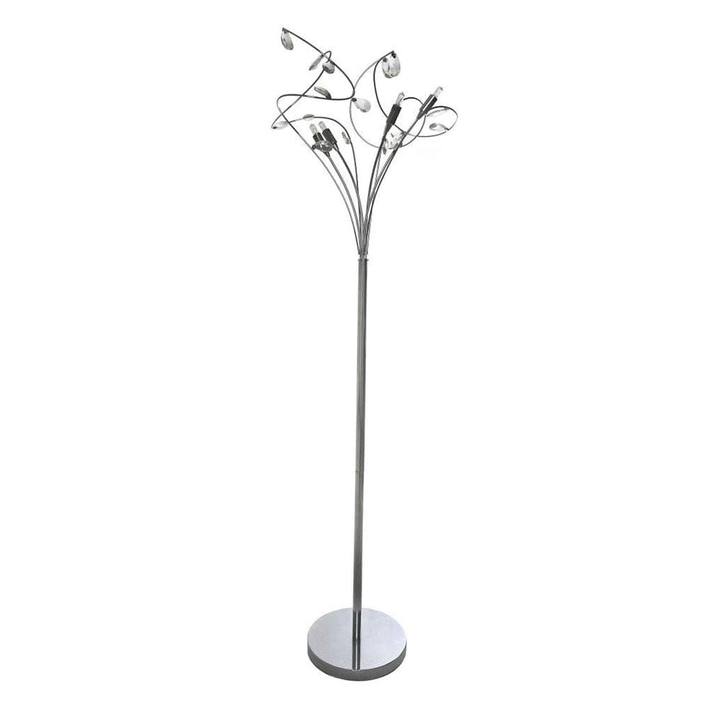 KLiving Bremen G9 Crystal Curly Floor Lamp