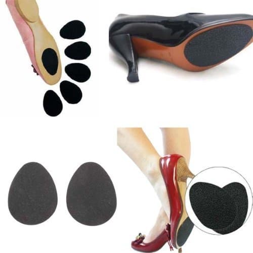 Vktech Pack of 2 Self-Adhesive Shoes Heel Sole Pads Rubber Cushion Protector