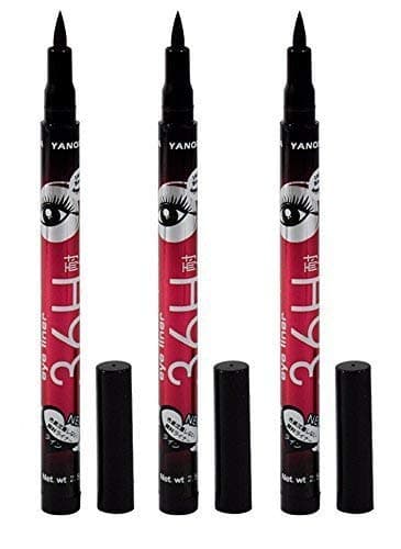 Kalaram Yanqina Precision Liquid Waterproof Lash Eyeliner Pencil (Colour: Black) (PACk Of 3)
