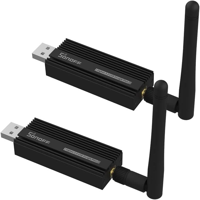 Zigbee 3.0 USB Dongle Plus Gateway,Universal Zigbee USB Gateway with Antenna for Home Assistant, IoBroker, Wireless Zigbee 3.0 USB Adapter(2 Pack)