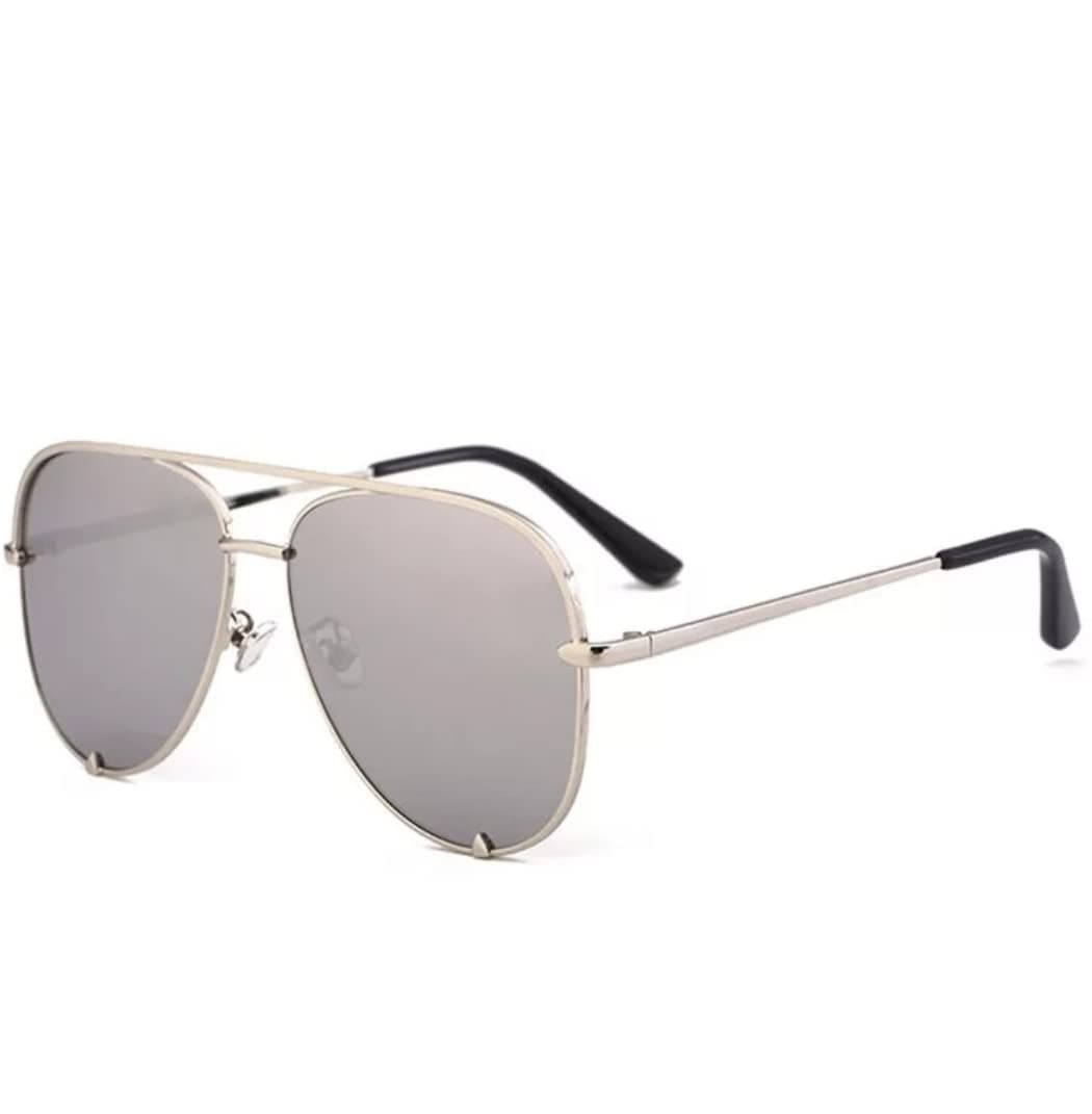 No Name LtdSilver Aviators Women Ladies Sunglasses Mirrored Cat Eye Reflective Retro Sun Glasses Ibiza Festival