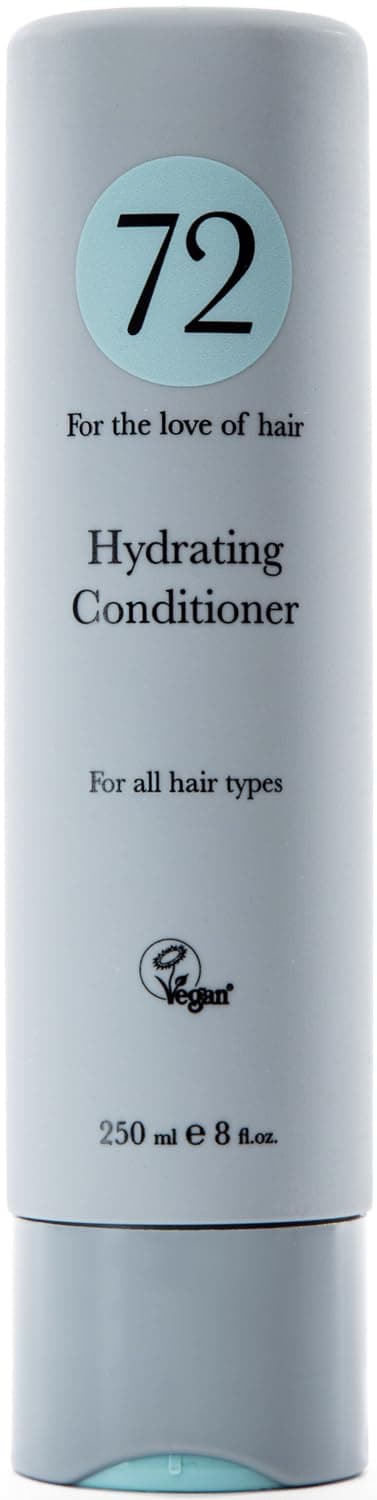 72 Hair Vegan Hydrating Conditioner, Moisturiser & Protector Treatment, Cruelty Free, 250ml