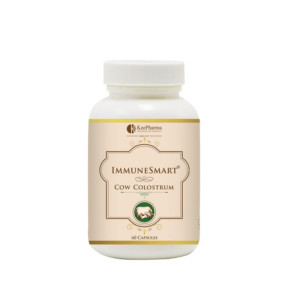 Immune Smart – 60 Vegetarian Capsules | KeePharma | Indian Cow Colostrum, 500mg | Natural Immunity Booster Supplement for Adults and Kids