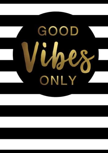 Good Vibes Only Inspirational Quote Academic Planner (A5): A Monthly/Weekly Organizer for College Students and Teachers (2017-2018 Planners with U.K. Holidays)