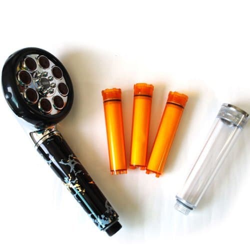 High Pressure Watersaving Big Waterfall Bathrooms Handheld Cool Shower Head and vitamin c filter set